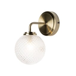 Vermont Antique Brass IP44 Bathroom Wall Light - thumbnail 2