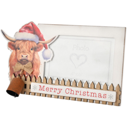 The Seasonal Gift Co. Highland Cow Photo Frame 4 x 6 inch - thumbnail 2