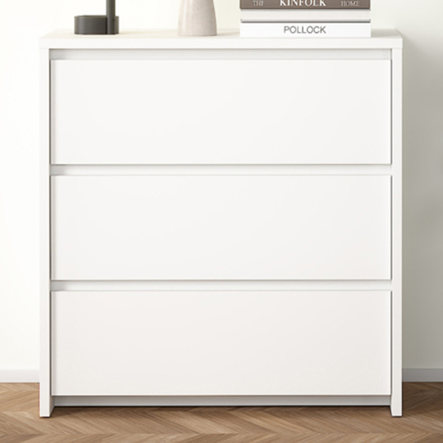 Furniture To Go Next White 3 Drawer Chest of Drawers - image 1