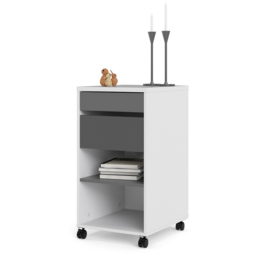 Florence Function Plus 2 Drawer White Cabinet - thumbnail 4