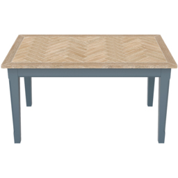 Baumhaus Signature 6 Seater Dining Table Blue and Oak - thumbnail 2