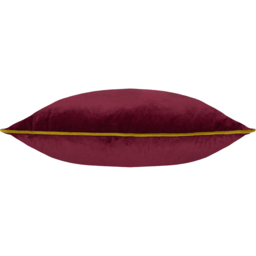 Furn Meridian Velvet Maroon and Moss Cushion 45 x 45cm - thumbnail 3