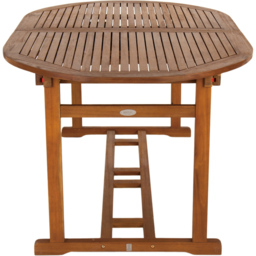 Charles Bentley Acacia 8 Seater Oval Extendable Dining Table - thumbnail 3