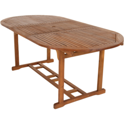 Charles Bentley Acacia 8 Seater Oval Extendable Dining Table - thumbnail 4
