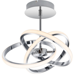 Cosylyte Ridgley Chrome 3 Ring Ceiling Pendant Light - thumbnail 1