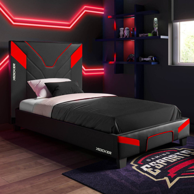 X Rocker Cerberus MKII Carbon Red Gaming Bed - image 1