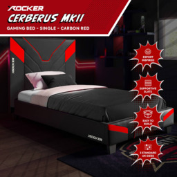 X Rocker Cerberus MKII Carbon Red Gaming Bed - thumbnail 2