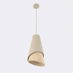 Emibig Moda Beige and Rattan E27 LED Pendant Lamp - thumbnail 3