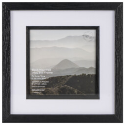 The Port. Co Gallery Black Inlay 6 x 6 inch Mounted Box Photo Frame