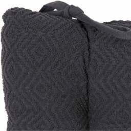 Divante 40 x 40cm Dark Grey Diamond Textured Seat Pad - thumbnail 2