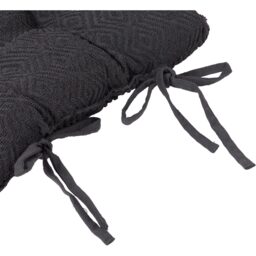 Divante 40 x 40cm Dark Grey Diamond Textured Seat Pad - thumbnail 3