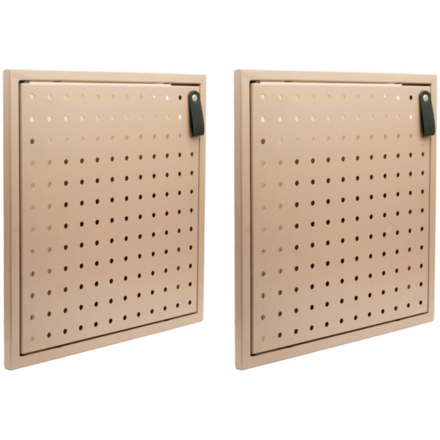 Homebase 33.4cm 2 Pack Pink Cube Storage Door with Metal Pegboard - image 1