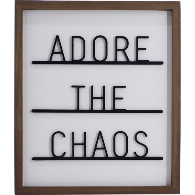 Adore The Chaos Framed Plaque - image 1