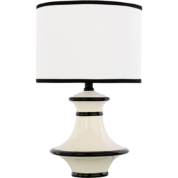 Jayden Black and White Ceramic Table Lamp - thumbnail 3