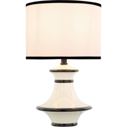 Jayden Black and White Ceramic Table Lamp - thumbnail 1