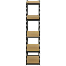 Homebase Handy 5 Shelf Black Shelving Unit - thumbnail 4