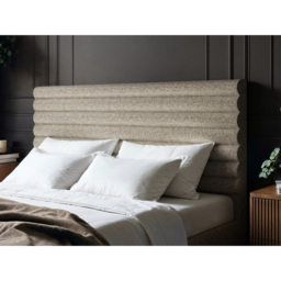 SOLACE+CO Velora King Size Brown Chenille Ottoman Bed with Panel Headboard - thumbnail 4