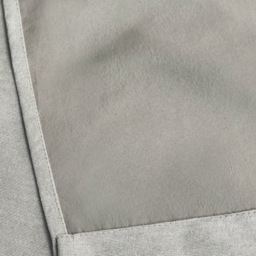 Alan Symonds Chenille Blackout Ring Top Eyelet Curtains Silver 229 x 183cm - thumbnail 4