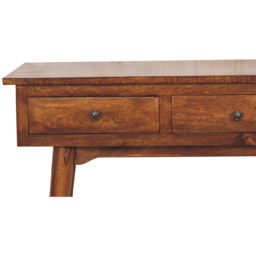 Artisan Furniture Chestnut 3 Drawer Mango Wood Console Table - thumbnail 4
