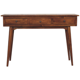 Artisan Furniture Chestnut 3 Drawer Mango Wood Console Table - thumbnail 2