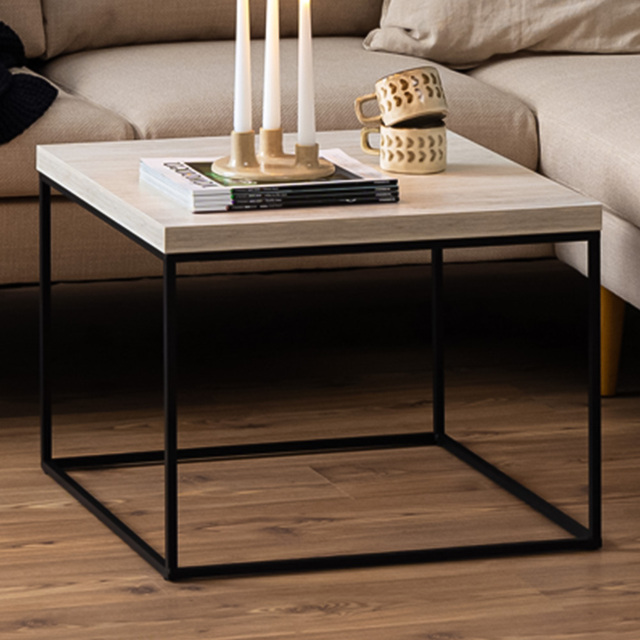 Florence Barossa Travertine Rough Paper Top Square Coffee Table - image 1