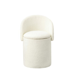 Rosie 3 in 1 Storage Stool - White - thumbnail 2