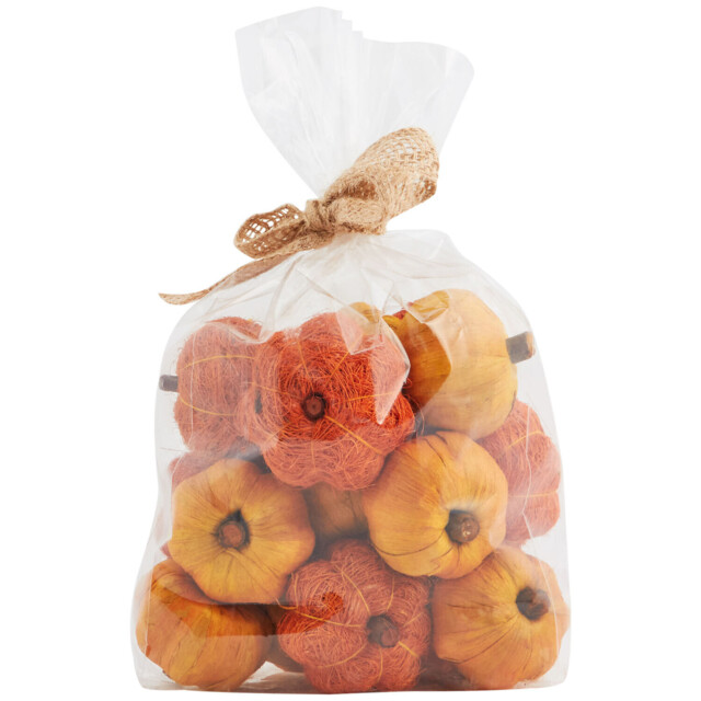 Fragranced Mixed Pumpkins Bag Orange