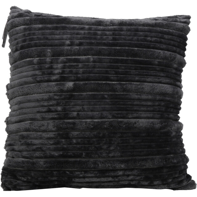 My Home Brooklyn Graphite Ribbed Cushion 60 x 60cm