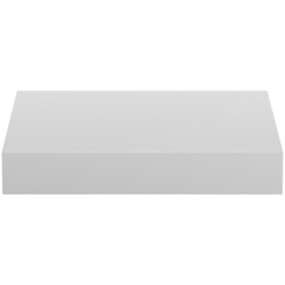 Homebase 25cm Matt White Floating Shelf 2 Pack - thumbnail 3