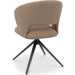 Bentley Designs Stella Mocha Beige Boucle Swivel Chair - thumbnail 4