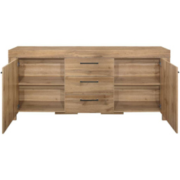 Compton 2 Door 3 Drawer Oak Sideboard - thumbnail 4
