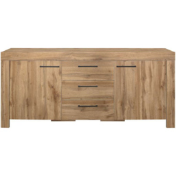 Compton 2 Door 3 Drawer Oak Sideboard - thumbnail 3