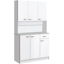 Portland White 6 Door Single Drawer Single Shelf Kitchen Cupboard - thumbnail 2