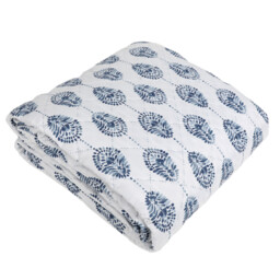 Kai Printed Bedspread - Blue - thumbnail 3