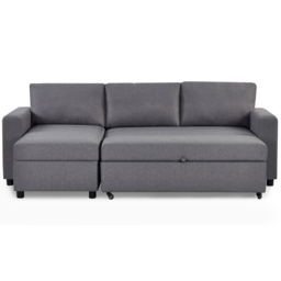 Julian Bowen Angel Double Sleeper Light Grey Sofa Bed - thumbnail 4