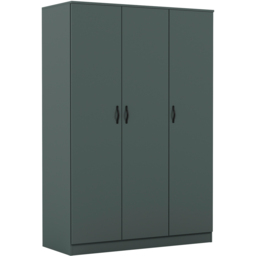 Vida Designs Riano 3 Door Green Wardrobe - thumbnail 2
