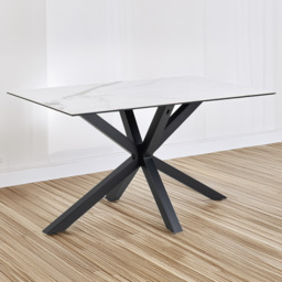 Furniture To Go Heaven White 4 Seater Ceramic Top Dining Table