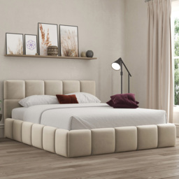 DS Living Ovella Cream Double Cubed Ottoman Bed - thumbnail 1