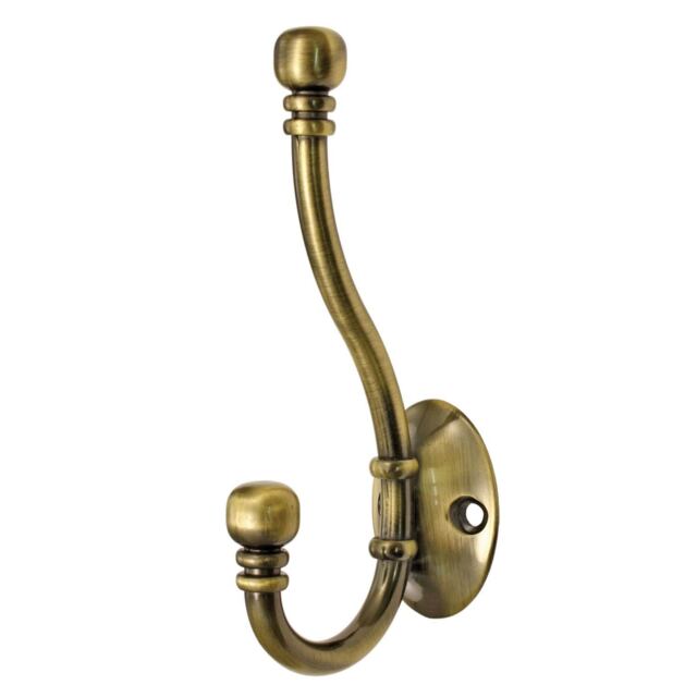 Antique Brass Hat and Coat Hook