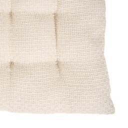 Plush Woven Seat Pad Cream and White - thumbnail 4