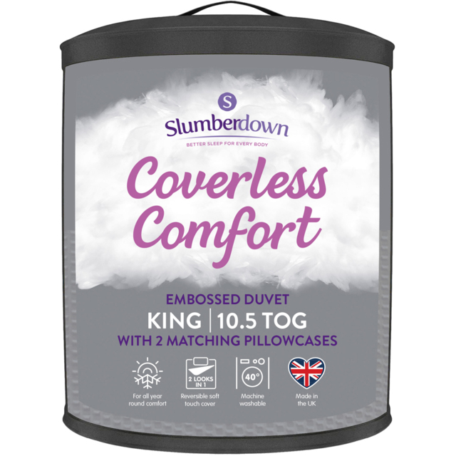 Slumberdown King Size Coverless Waffle Duvet Set 10.5 Tog - image 1