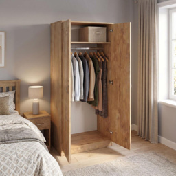 FWStyle Promo Oak 2 Door Wardrobe - thumbnail 3