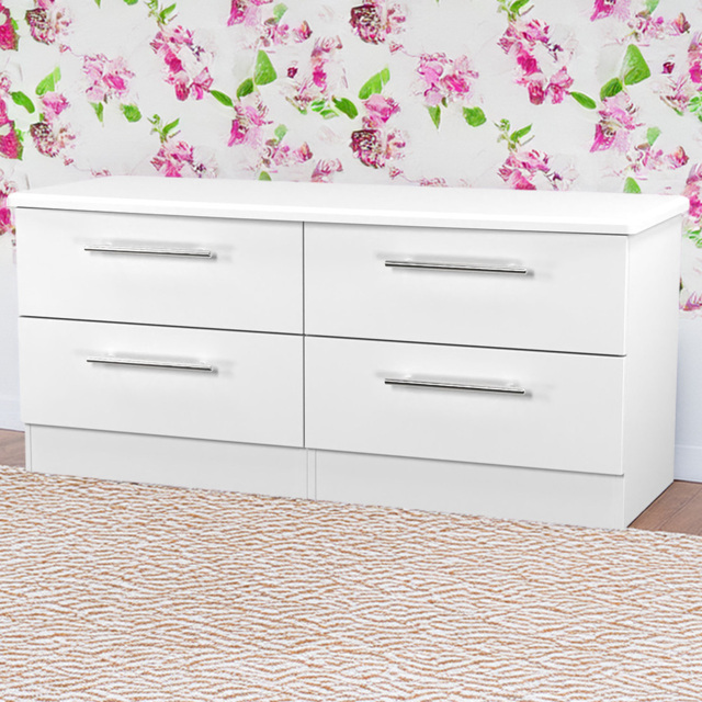 Crowndale Sherwood Porcelain Matt 4 Drawer TV Unit - image 1