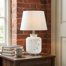 Arianna White and Grey Table Lamp - thumbnail 4