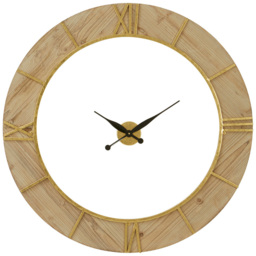 Premier Housewares Yaxi White Face Round Wall Clock 98cm