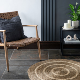 Ivyline Seagrass Spiral Round Christmas Tree Mat 90cm - thumbnail 2