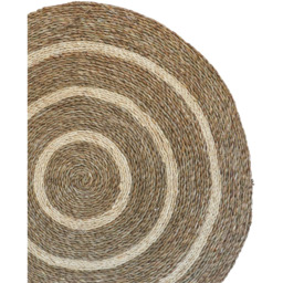Ivyline Seagrass Spiral Round Christmas Tree Mat 90cm - thumbnail 3