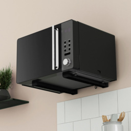 AVF Universal 45cm Black Microwave Wall Bracket - thumbnail 2