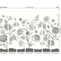 Origin Murals Jacobean Rose Trail Multi Wall Mural - thumbnail 3