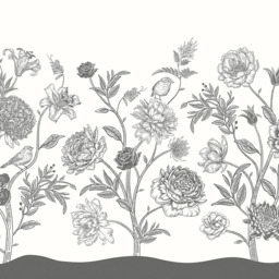 Origin Murals Jacobean Rose Trail Multi Wall Mural - thumbnail 2